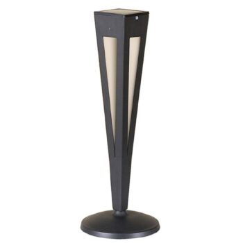 Solárna LED pochodeň Tinka so snímačom 62 cm sivá