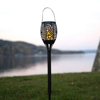 Solárna lampa Flame LED, tri možnosti použitia, 42 cm