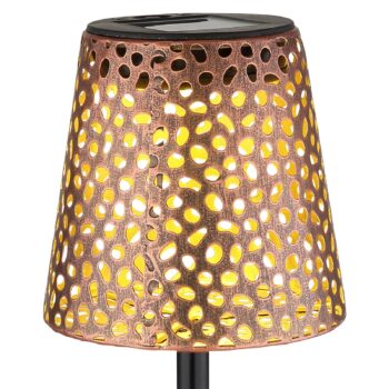 Solárna lampa s hrotom do zeme 36562, IP44, medená