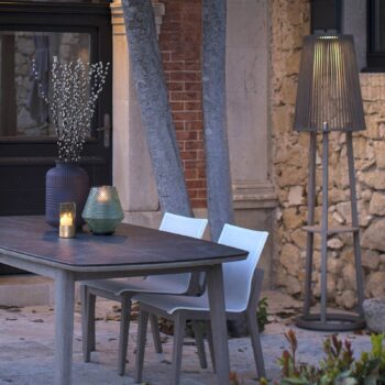 Solárna stojaca lampa Tecka so snímačom, Duratek