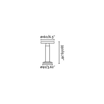 Solárna stolová LED lampa Cairo, béžová, plast, IP44, 21 cm