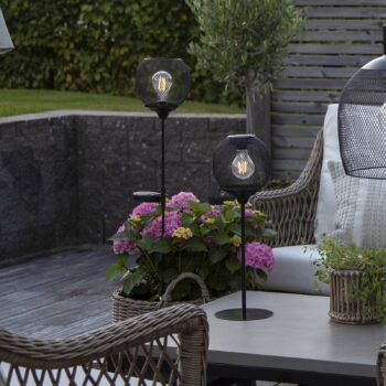 Solárna stolová LED lampa Sunlight so sieťovinou