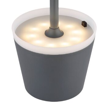 Solárna stolová lampa 36637A, IP44, antracitová