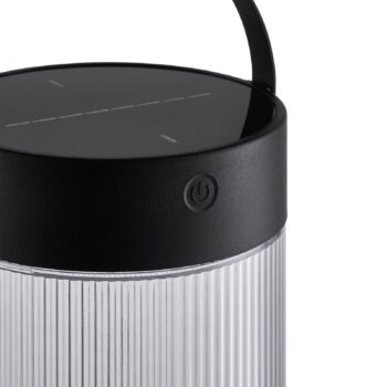 Solárna stolová lampa Coupar, čierna, plast, IP44