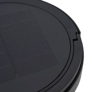 Solárna stolová lampa Lucande LED Tilena, okrúhla, čierna, stmievateľná