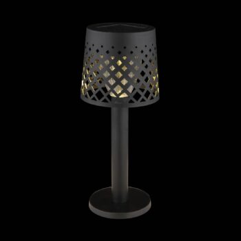 Solárna stolová lampa na batérie 36631 IP44 čierna