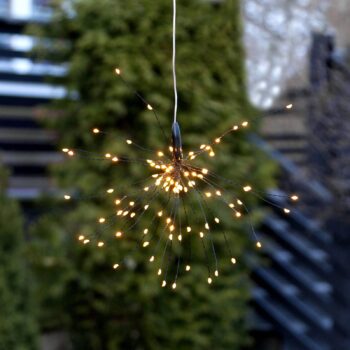 Solárna závesná LED lampa Firework