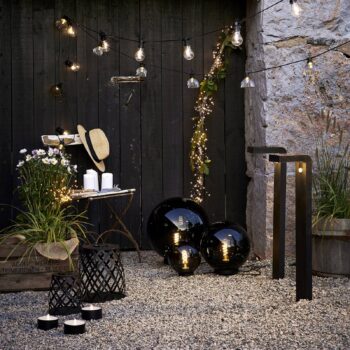 Solárne LED Calabria, diamantový vzor, 20 cm