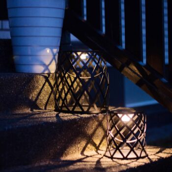 Solárne LED Calabria, diamantový vzor, 20 cm