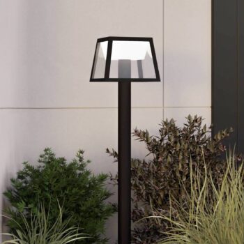 Solárne LED osvetlenie chodníkov Altilia, výška 106 cm, čierne, senzor