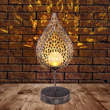 Solárne LED svietidlo 33528 v tvare listu
