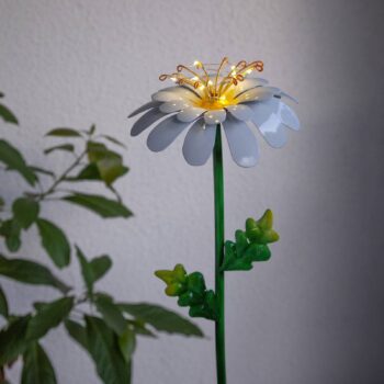 Solárne LED svietidlo Daisy v tvare sedmokrásky