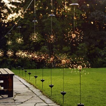 Solárne LED svietidlo Firework hrot do zeme 100 cm