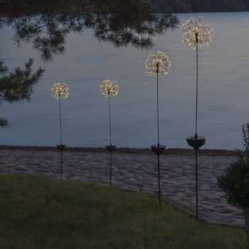 Solárne LED svietidlo Firework hrot do zeme 85 cm
