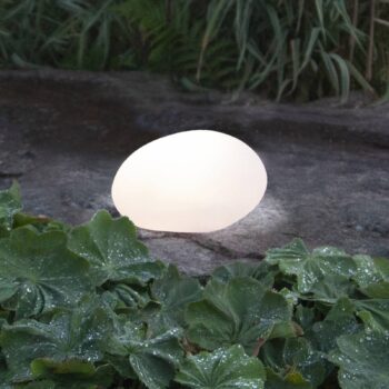 Solárne LED svietidlo Globy v tvare kameňa 26,5 cm