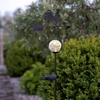 Solárne LED svietidlo Windy, ukazuje smer vetra