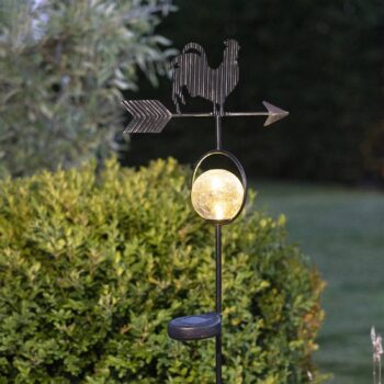 Solárne LED svietidlo Windy, ukazuje smer vetra