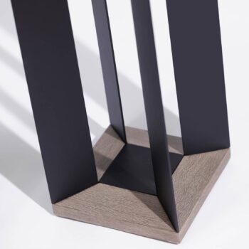 Solárny lampáš Teckalu, Duratek/hliník čierny, 65,5 cm