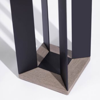 Solárny lampáš Teckalu, Duratek/hliník čierny, 65,5 cm