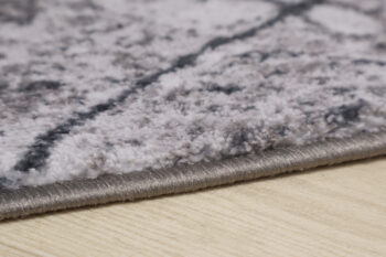 Spoltex, Behúň na mieru Marble 19 sivý, šíre 100 cm, šedá, chodba / predsieň