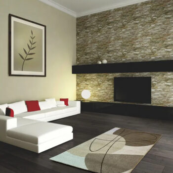 Spoltex, Kusový koberec Achat 550 Dark beige, 160x230, hnedá, obývacia izba