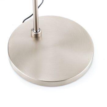 Štíhla stojaca LED lampa Elegance, 3 kĺby, nikel