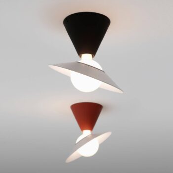 Stilnovo Fante stropné LED svetlo, 2 700 K, čierna