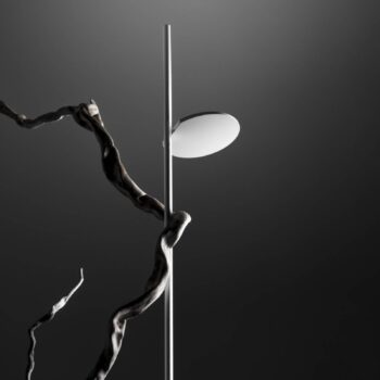 Stilnovo Kimia stojacia LED lampa, čierna