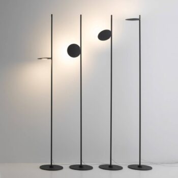 Stilnovo Kimia stojacia LED lampa, čierna