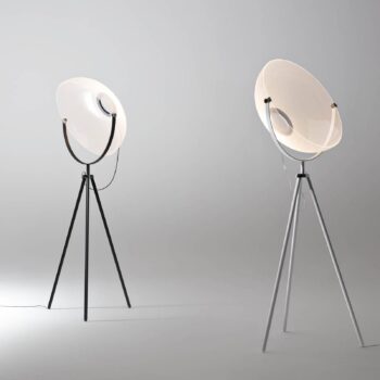 Stilnovo LED stojacia lampa Demi Moon, čierna, výška 196 cm