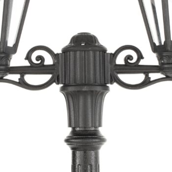 Stĺpové LED svetlo Ricu Bisso/Rut 2pl 2700K čierna