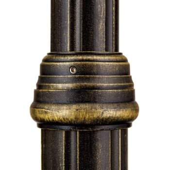 Stĺpové svetlo Puchberg 1-pl. 211cm čierno-zlaté