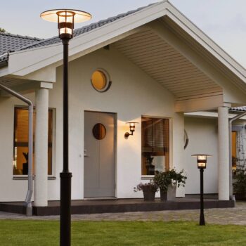 Stĺpové svietidlo Freja, čierne