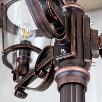 Stĺpové svietidlo Mariella, troj-plameňové