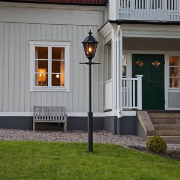 Stĺpové svietidlo Pallas, čierne