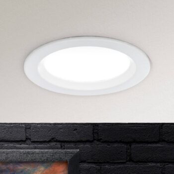 Stmievateľné LED svietidlo Spock Ø 9 cm biele