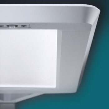 Stojaca LED Yara.single 4000K, BT, PIR, striebro
