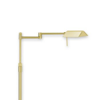Stojaca LED lampa FINN matná mosadz