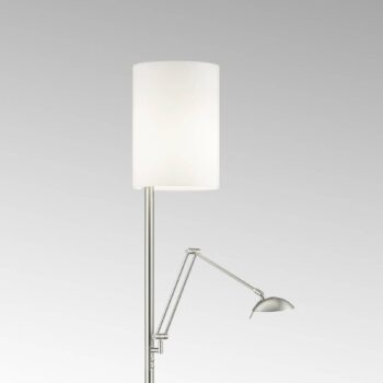 Stojaca LED lampa Nola nikel matný