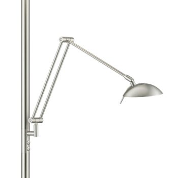 Stojaca LED lampa Nola nikel matný