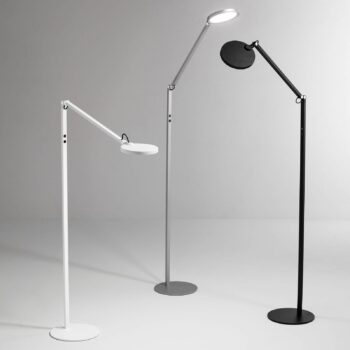 Stojaca LED lampa Regina, 1-plameňová, biela