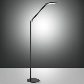 Stojaca LED lampa Regina, 1-plameňová, čierna