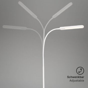 Stojaca LED lampa Servo, stmievateľná, CCT, biela