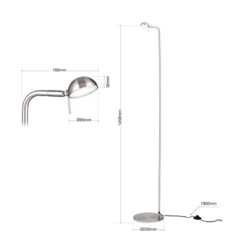 Stojaca LED lampa Student s otočnou hlavou