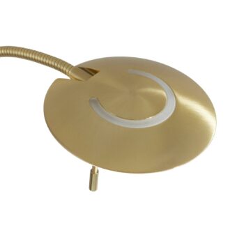 Stojaca LED lampa Zenit bronzovej farby stmievač