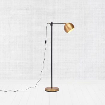 Stojaca lampa Chester z kovu, bronz