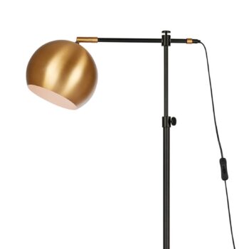 Stojaca lampa Chester z kovu, bronz