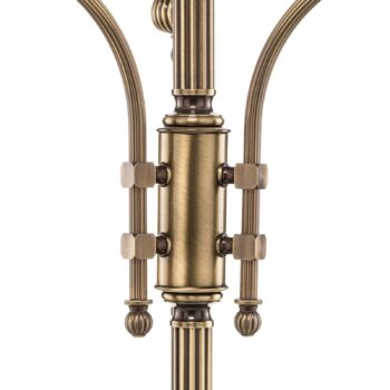 Stojaca lampa Delia, starožitná mosadz