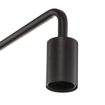 Stojaca lampa Diallo bez tienidla čierna matná