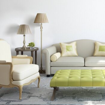 Stojaca lampa Flemish s naskladaným tienidlom